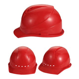 Maxbell Hardhats Protective Protection Vented Ventilation Construction Safe Helmet red