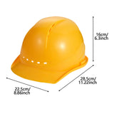 Maxbell Hardhats Protective Protection Vented Ventilation Construction Safe Helmet yellow