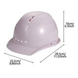 Maxbell Hardhats Protective Protection Vented Ventilation Construction Safe Helmet white