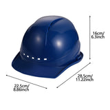 Maxbell Hardhats Protective Protection Vented Ventilation Construction Safe Helmet blue