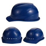 Maxbell Hardhats Protective Protection Vented Ventilation Construction Safe Helmet blue