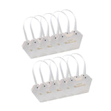 Maxbell 10Pcs Butterfly Handbags Wedding Supplies Handheld Boxes for Teachers White