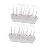 Maxbell 10Pcs Butterfly Handbags Wedding Supplies Handheld Boxes for Teachers White