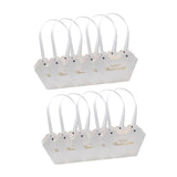 Maxbell 10Pcs Butterfly Handbags Wedding Supplies Handheld Boxes for Teachers White