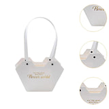 Maxbell 10Pcs Butterfly Handbags Wedding Supplies Handheld Boxes for Teachers White