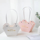 Maxbell 10Pcs Butterfly Handbags Wedding Supplies Handheld Boxes for Teachers White