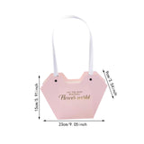 Maxbell 10Pcs Butterfly Handbags Wedding Supplies Handheld Boxes for Teachers Pink