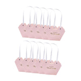 Maxbell 10Pcs Butterfly Handbags Wedding Supplies Handheld Boxes for Teachers Pink