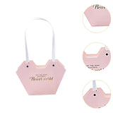 Maxbell 10Pcs Butterfly Handbags Wedding Supplies Handheld Boxes for Teachers Pink