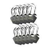 Maxbell 10Pcs Butterfly Handbags Wedding Supplies Handheld Boxes for Teachers Black