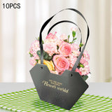 Maxbell 10Pcs Butterfly Handbags Wedding Supplies Handheld Boxes for Teachers Black