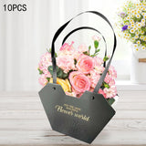 Maxbell 10Pcs Butterfly Handbags Wedding Supplies Handheld Boxes for Teachers Black