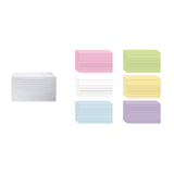 Maxbell Ruled Memo Note Flashcards Study Cards Notecards for School Learning Meeting 200 sheet white
