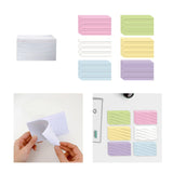 Maxbell Ruled Memo Note Flashcards Study Cards Notecards for School Learning Meeting 200 sheet white