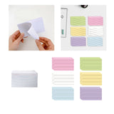 Maxbell Ruled Memo Note Flashcards Study Cards Notecards for School Learning Meeting 200 sheet white