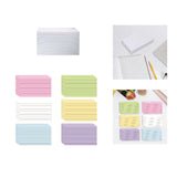 Maxbell Ruled Memo Note Flashcards Study Cards Notecards for School Learning Meeting 200 sheet white