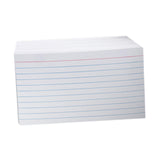 Maxbell Ruled Memo Note Flashcards Study Cards Notecards for School Learning Meeting 200 sheet white
