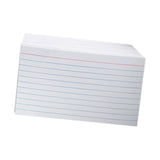 Maxbell Ruled Memo Note Flashcards Study Cards Notecards for School Learning Meeting 200 sheet white