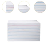 Maxbell Ruled Memo Note Flashcards Study Cards Notecards for School Learning Meeting 200 sheet white
