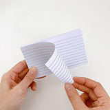 Maxbell Ruled Memo Note Flashcards Study Cards Notecards for School Learning Meeting 200 sheet white