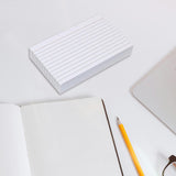 Maxbell Ruled Memo Note Flashcards Study Cards Notecards for School Learning Meeting 200 sheet white