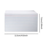 Maxbell Ruled Memo Note Flashcards Study Cards Notecards for School Learning Meeting 200 sheet white