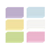 Maxbell Ruled Memo Note Flashcards Study Cards Notecards for School Learning Meeting 300 sheet multicolor