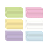 Maxbell Ruled Memo Note Flashcards Study Cards Notecards for School Learning Meeting 300 sheet multicolor