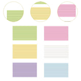 Maxbell Ruled Memo Note Flashcards Study Cards Notecards for School Learning Meeting 300 sheet multicolor