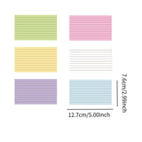 Maxbell Ruled Memo Note Flashcards Study Cards Notecards for School Learning Meeting 300 sheet multicolor