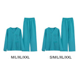 Maxbell Scrubs Set with Pants Breathable Doctor Costume Comfortable Top and Pant Set male S