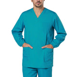 Maxbell Scrubs Set with Pants Breathable Doctor Costume Comfortable Top and Pant Set female XL