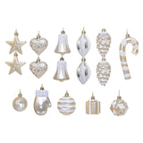 Maxbell 16 Pieces Christmas Balls Holiday Party Miniatures Craft Xmas Small Pendants Champagne