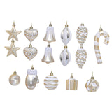 Maxbell 16 Pieces Christmas Balls Holiday Party Miniatures Craft Xmas Small Pendants Champagne