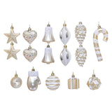 Maxbell 16 Pieces Christmas Balls Holiday Party Miniatures Craft Xmas Small Pendants Champagne