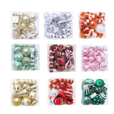 Maxbell 16 Pieces Christmas Balls Holiday Party Miniatures Craft Xmas Small Pendants Champagne