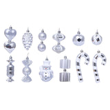 Maxbell 16 Pieces Silver Christmas Balls Cute Wedding Decoration Xmas Small Pendants