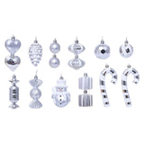 Maxbell 16 Pieces Silver Christmas Balls Cute Wedding Decoration Xmas Small Pendants