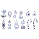 Maxbell 16 Pieces Silver Christmas Balls Cute Wedding Decoration Xmas Small Pendants