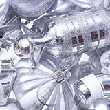 Maxbell 16 Pieces Silver Christmas Balls Cute Wedding Decoration Xmas Small Pendants