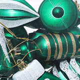 Maxbell 16 Pieces Christmas Balls Holiday Party Miniatures Craft Xmas Small Pendants Grass Green
