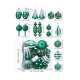 Maxbell 16 Pieces Christmas Balls Holiday Party Miniatures Craft Xmas Small Pendants Grass Green