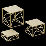 Maxbell 3x Cupcake Stand Perfume Necklaces Desk Dessert Storage Dolls Display Risers Gold