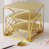 Maxbell 3x Cupcake Stand Perfume Necklaces Desk Dessert Storage Dolls Display Risers Gold