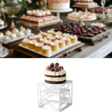 Maxbell 3x Cupcake Stand Perfume Necklaces Desk Dessert Storage Dolls Display Risers White