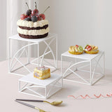 Maxbell 3x Cupcake Stand Perfume Necklaces Desk Dessert Storage Dolls Display Risers White