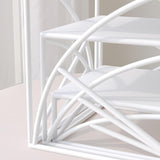 Maxbell 3x Cupcake Stand Perfume Necklaces Desk Dessert Storage Dolls Display Risers White