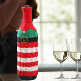 Maxbell Christmas Wine Bottle Cover Jacket Cute Multifunctional Christmas Decoration Style A