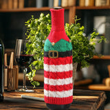 Maxbell Christmas Wine Bottle Cover Jacket Cute Multifunctional Christmas Decoration Style A