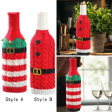 Maxbell Christmas Wine Bottle Cover Jacket Cute Multifunctional Christmas Decoration Style A